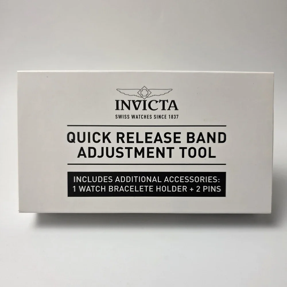 INVICTA Quick Release Band Adjust Tool 2 Pins + 1 Watch Bracelet Holder NEW 1051